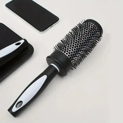 Brosse ronde en nylon à tube aluminium – image 3