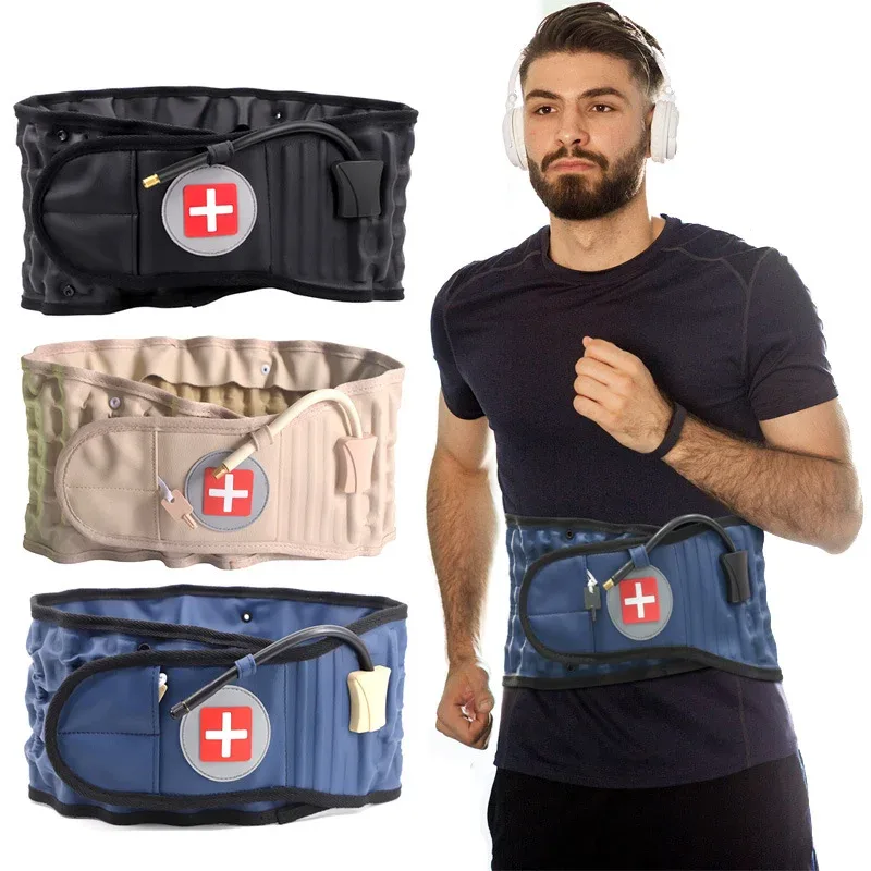 Ceinture lombaire gonflable à pompe manuelle