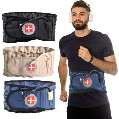 Ceinture lombaire gonflable à pompe manuelle
