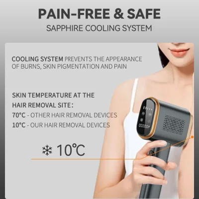 Épilateur à lumière pulsée IPL, refroidissement – image 3
