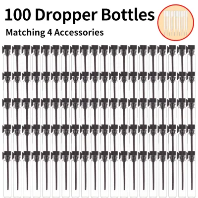 Flacons échantillons en verre de 1 ml, lot de 100