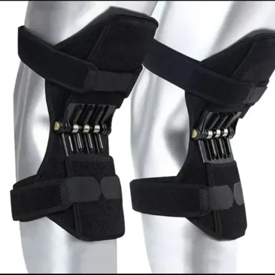Genouillères de maintien avec ressorts pour le sport