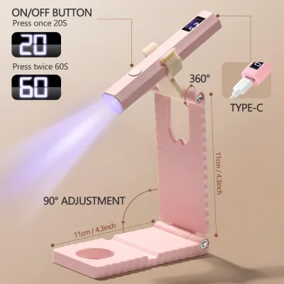 Lampe à ongles UV portable rechargeable – image 2