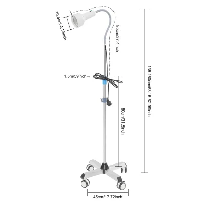 Lampe d'examen dentaire LED sur pied – image 2