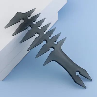 Peigne démêlant double face en plastique – image 3