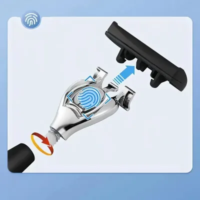 Rasoir manuel pour homme à lames en acier inoxydable – image 2