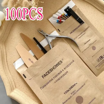 Sacs kraft jetables de stérilisation, lot de 100