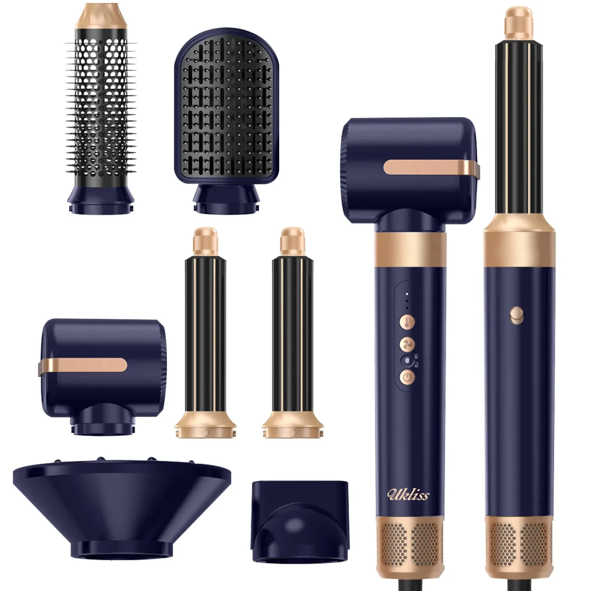 Sèche-cheveux brosse à air chaud 7 en 1