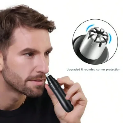 Tondeuse nez et oreilles portable en ABS – image 2